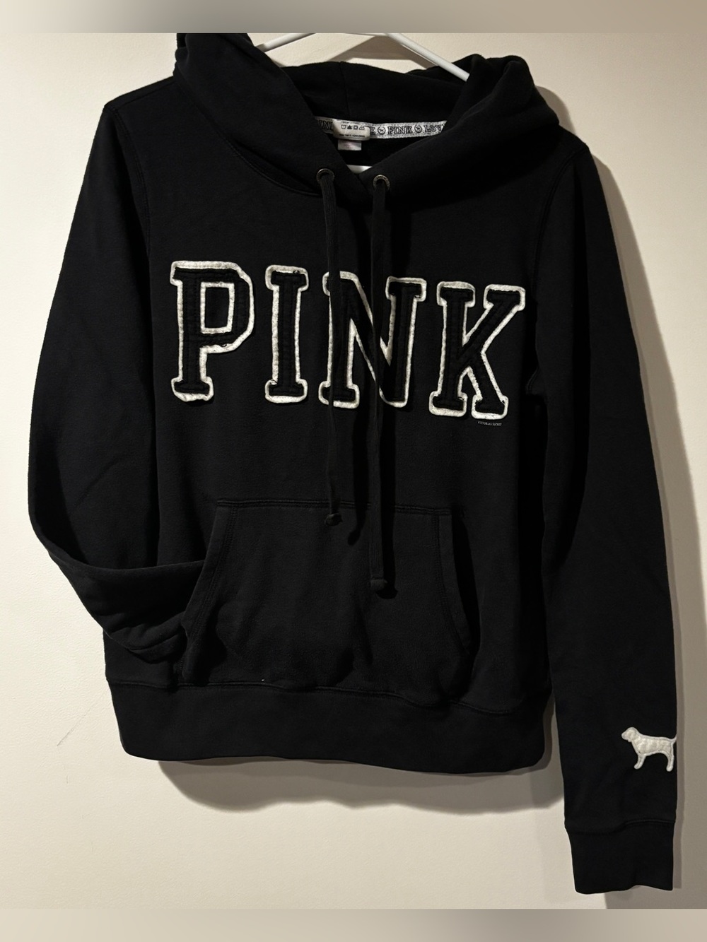 Victoria Secret PINK Black Hoodie size M